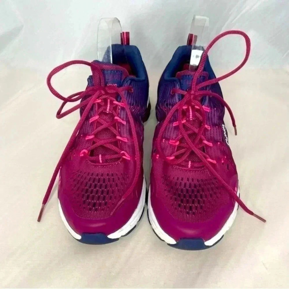 Ryka RZX Women's Vivid Sneakers 10W Raspberry Blue Lace Up Mesh - Picture 2 of 10